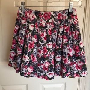 floral skirt